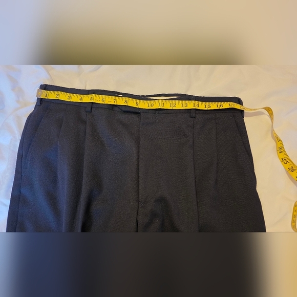 Stafford Blazer Athletic Fit Mens 46R Travel Pant 36Wx28L Blue Wool Interview - Picture 8 of 12